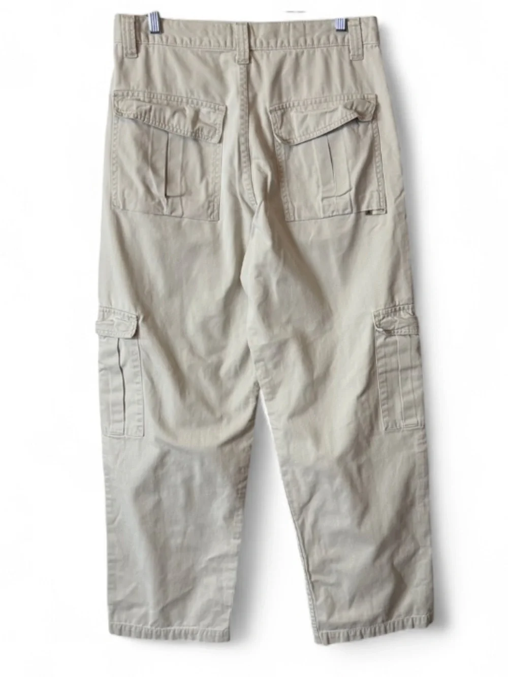 Vintage Y2K Levi's Silvertab Off White Relaxed‎ Cargo Pants, Men's Size 32 x 34